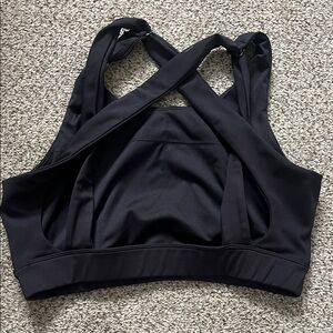 Crisscross Back Black Sports Bra